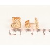 Сережки Xuping колір Позолота 18K пусети "Сердечка" фото №2