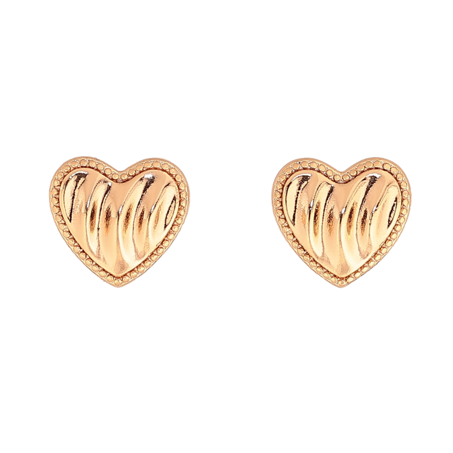 Сережки Xuping колір Позолота 18K пусети "Сердечка" фото №1
