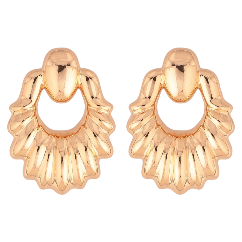 Серьги Xuping цвет Позолота 18К пусеты "Объемные" фото №1 Серьги Xuping цвет Позолота 18К пусеты "Объемные" фото №1