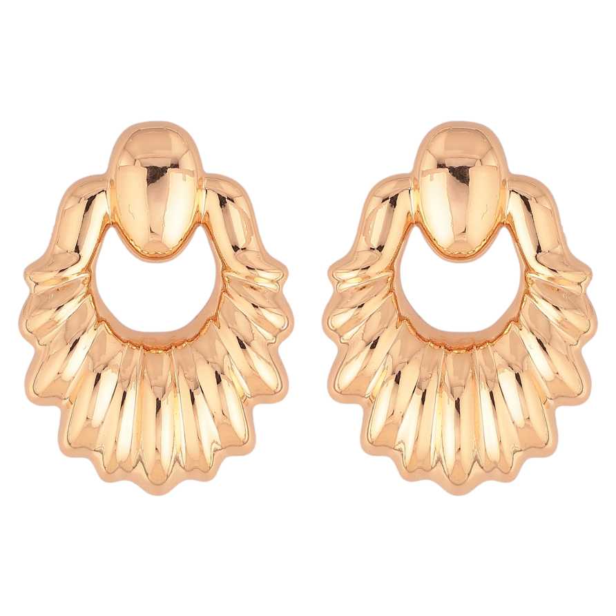 Серьги Xuping цвет Позолота 18К пусеты "Объемные" фото №1 Серьги Xuping цвет Позолота 18К пусеты "Объемные" фото №1