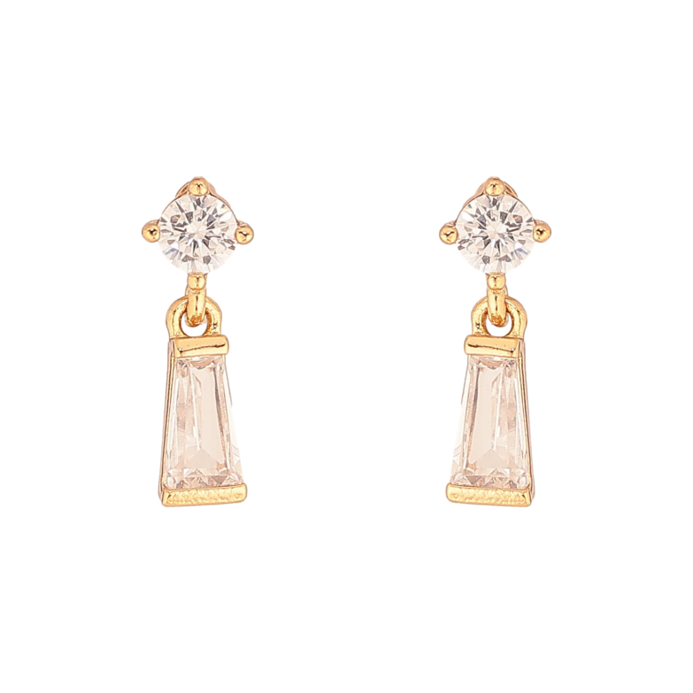 Серьги Xuping цвет Позолота 18К пусеты "Кристальные подвески" фото №1 Серьги Xuping цвет Позолота 18К пусеты "Кристальные подвески" фото №1