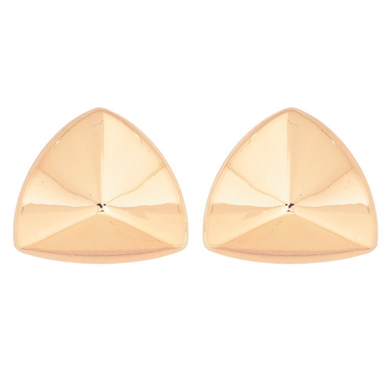 Сережки Xuping колір Позолота 18К пусети "Трикутники" фото №1