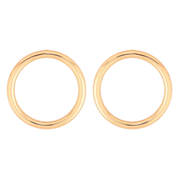 Сережки Xuping колір Позолота 18К пусети "Кільця" фото №24