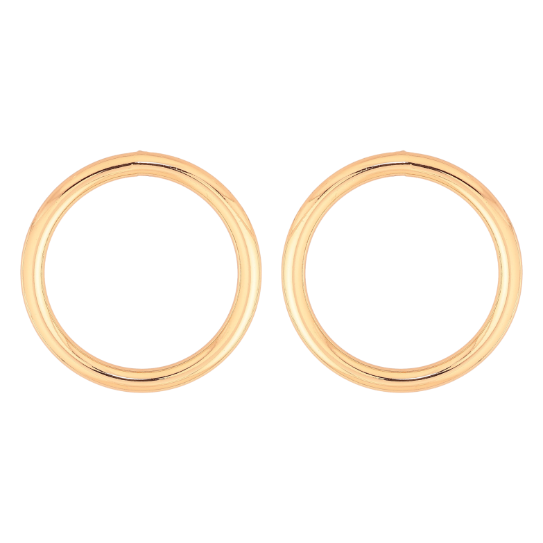 Сережки Xuping колір Позолота 18К пусети "Кільця" фото №1
