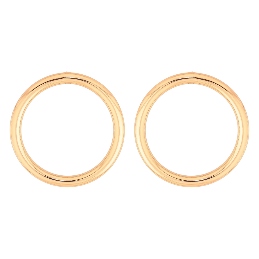 Сережки Xuping колір Позолота 18К пусети "Кільця" фото №1