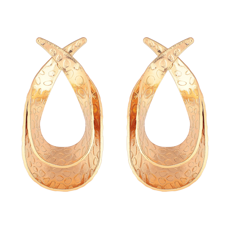 Сережки Xuping колір Позолота 18К пусети "Декоративний візерунок" фото №2 Сережки Xuping колір Позолота 18К пусети "Декоративний візерунок" фото №2