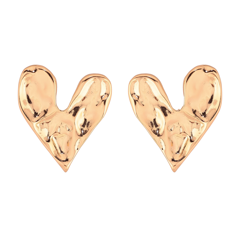 Сережки Xuping колір Позолота 18К пусети "Сердечка" фото №1 Сережки Xuping колір Позолота 18К пусети "Сердечка" фото №1