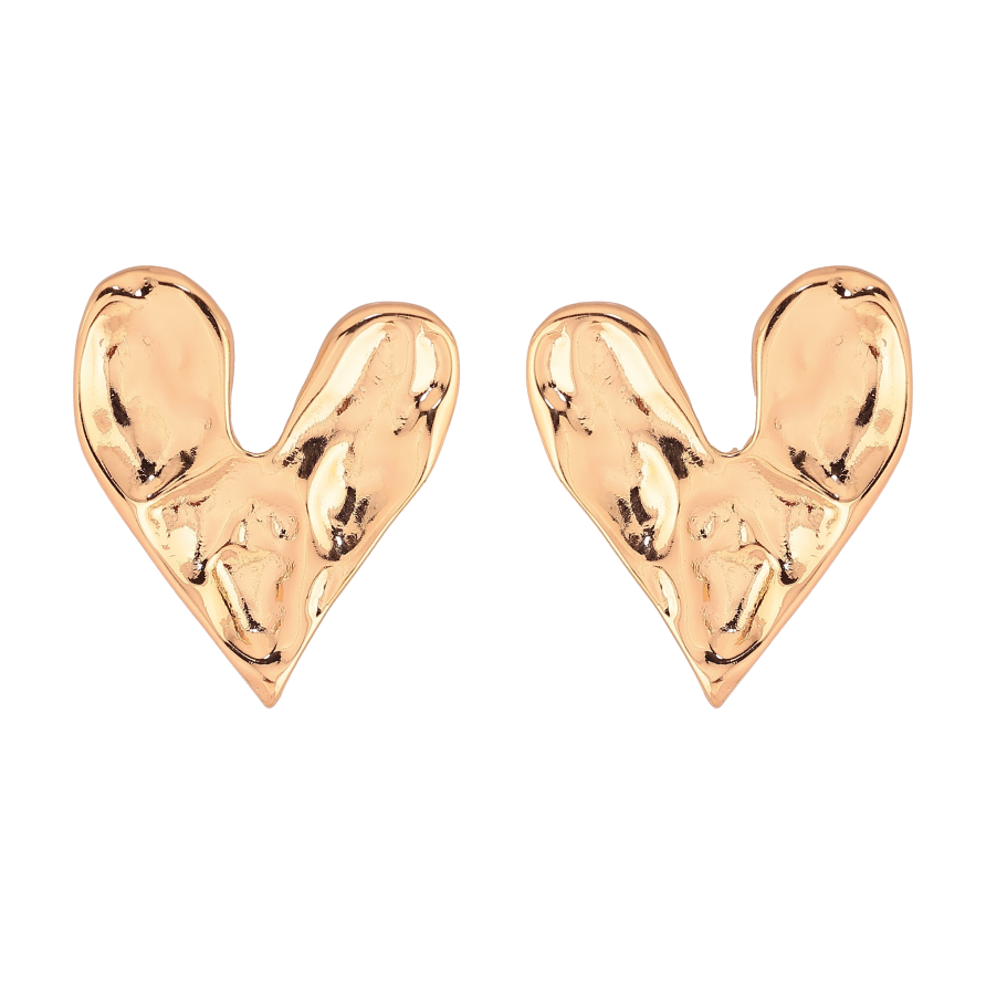 Серьги Xuping цвет Позолота 18К пусеты "Сердечки" фото №1 Серьги Xuping цвет Позолота 18К пусеты "Сердечки" фото №1