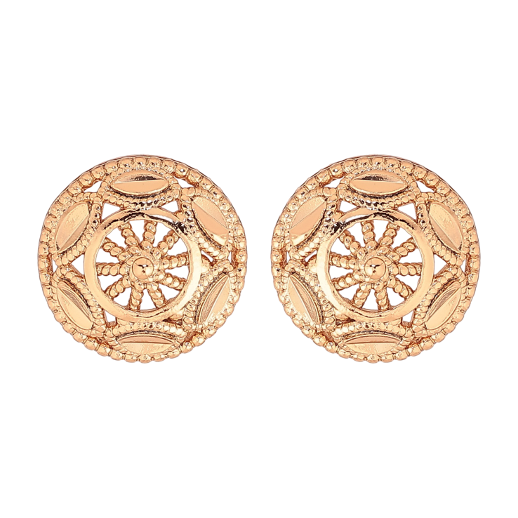 Сережки Xuping колір Позолота 18К пусети "Декоративний візерунок" фото №10