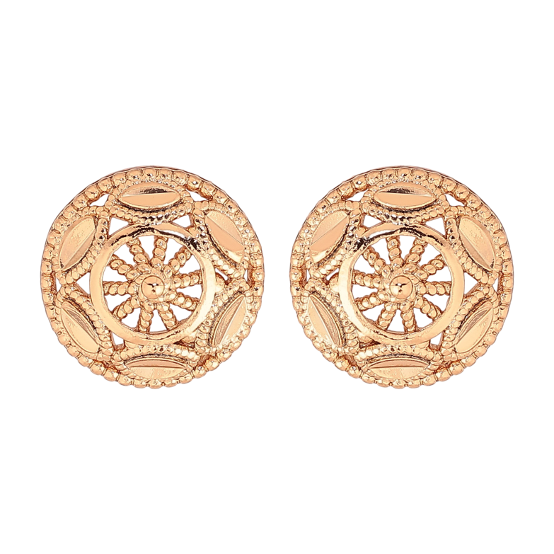 Сережки Xuping колір Позолота 18К пусети "Декоративний візерунок" фото №1