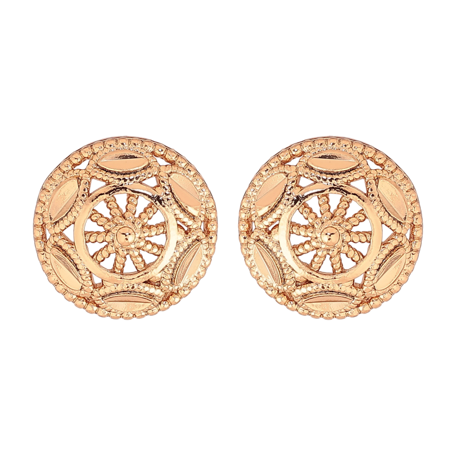 Сережки Xuping колір Позолота 18К пусети "Декоративний візерунок" фото №1