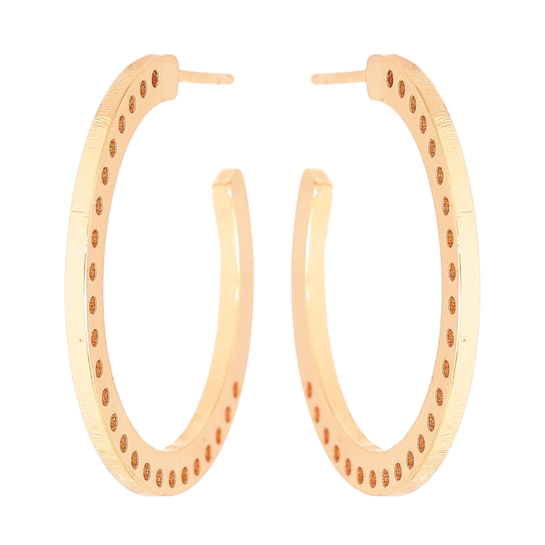 Сережки Xuping колір Позолота 18K пусети "Напівкільця з візерунком" фото №1