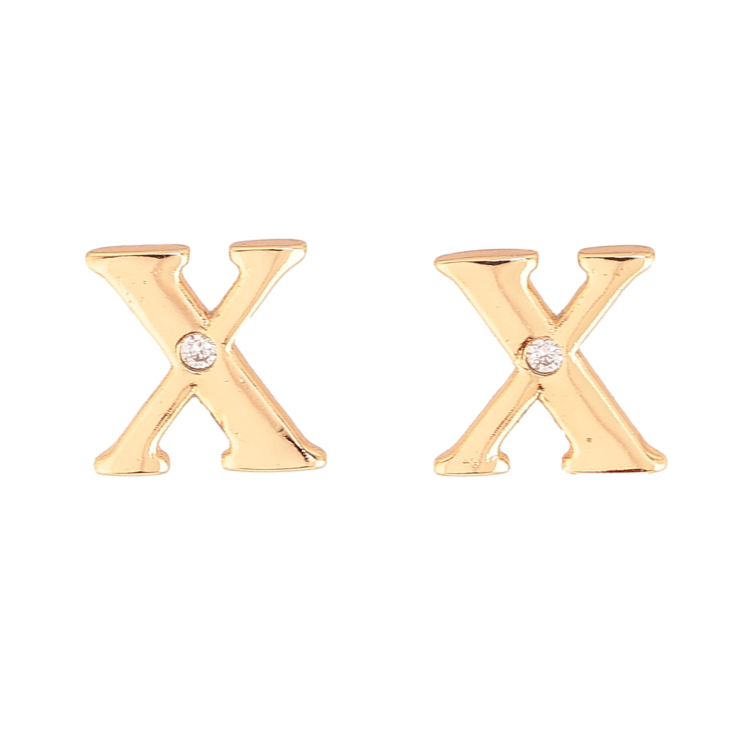 Серьги Xuping цвет Позолота 18К пусеты "Буквы Х" фото №9 Серьги Xuping цвет Позолота 18К пусеты "Буквы Х" фото №9