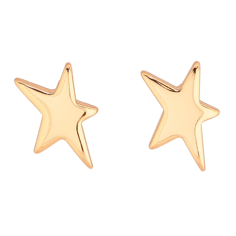 Серьги Xuping цвет Позолота 18К пусеты "Звезды" фото №1