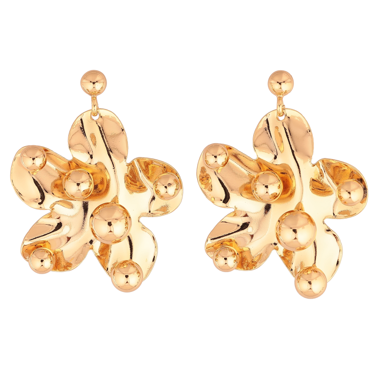 Сережки Xuping колір Позолота 18К пусети "Квіточки" фото №14