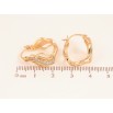 Сережки Xuping колір Позолота 18K замок-шпилька "Декоративний візерунок з кристалами" фото №2 Сережки Xuping колір Позолота 18K замок-шпилька "Декоративний візерунок з кристалами" фото №2