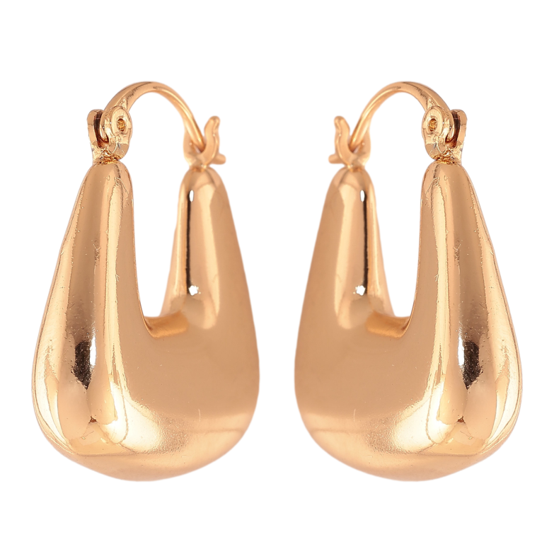 Серьги Xuping цвет Позолота 18K замок-булавка "Объемные" фото №4