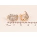 Сережки Xuping колір Позолота 18К+Родій англійський замок "Візерунок гілочки з кристалами" фото №2