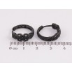 Серьги Xuping цвет Позолота Black (черное золото) колечки "Узор с инкрустацией черными кристаллами" фото №2 Серьги Xuping цвет Позолота Black (черное золото) колечки "Узор с инкрустацией черными кристаллами" фото №2