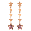 Серьги Xuping цвет РО с кристаллами Swarovski пусеты "Звездные подвески с кристаллами Paradise Shine" фото №4
