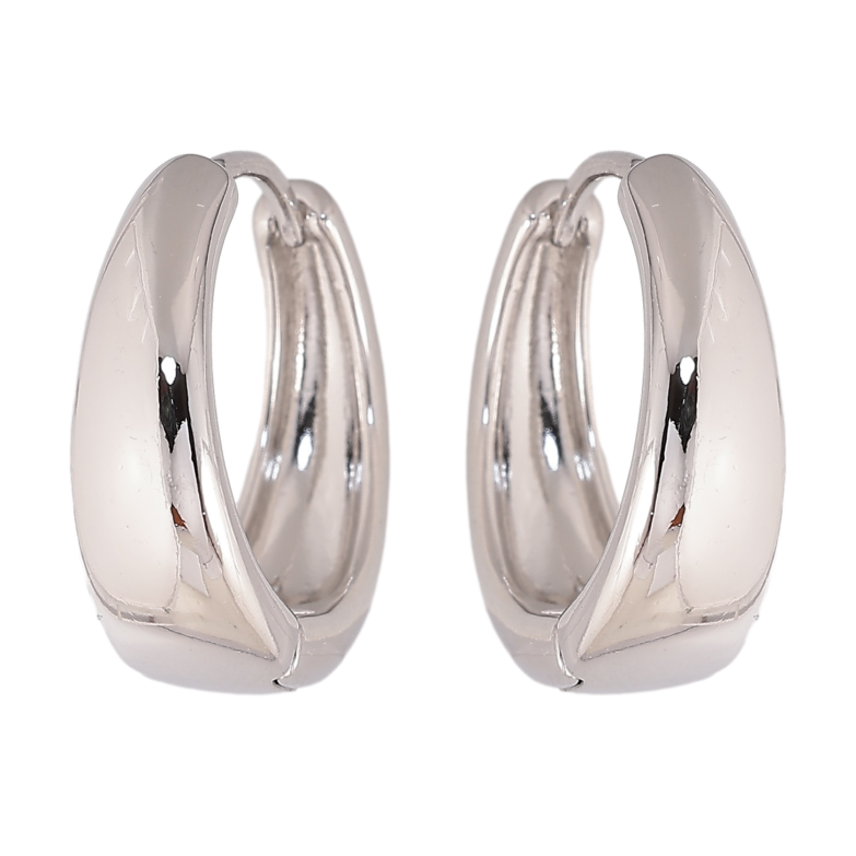 Серьги Xuping цвет Родий колечки "Классика" ø 20мм фото №1 Серьги Xuping цвет Родий колечки "Классика" ø 20мм фото №1