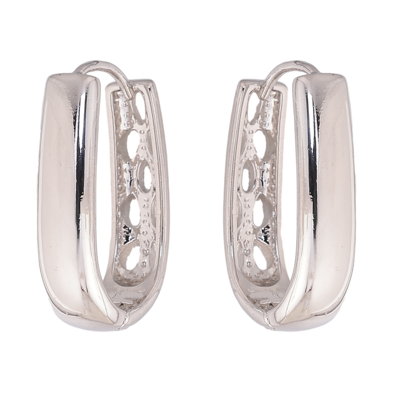 Серьги Xuping цвет Родий колечки "Декоративные" фото №1