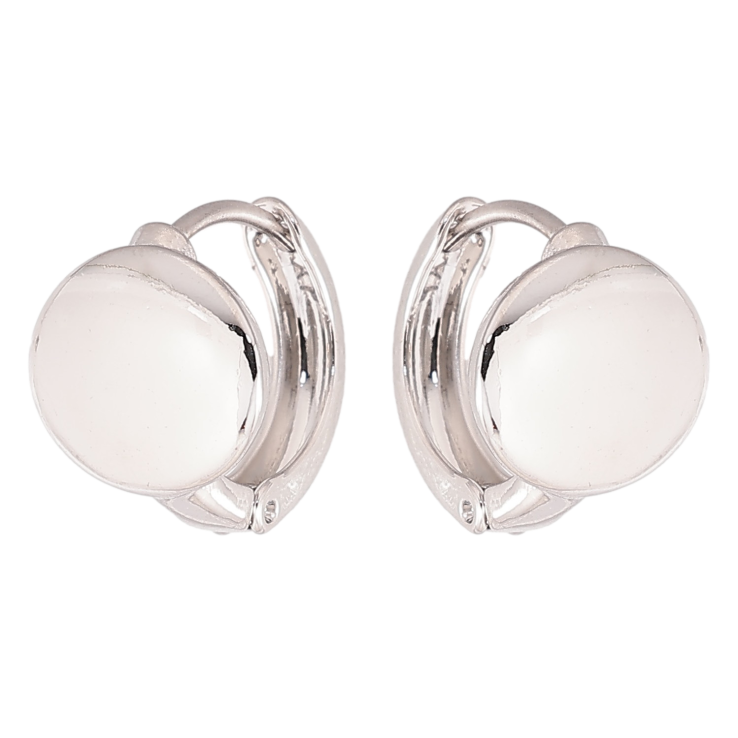 Сережки Xuping колір Родій колечка "Кола" фото №2