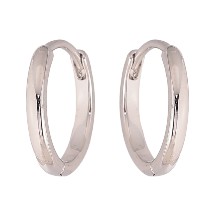 Сережки Xuping колір Родій колечка "Класика, шир. 2мм" ø 15мм фото №19