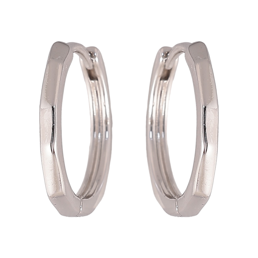 Серьги Xuping цвет Родий колечки "Декоративные" фото №1