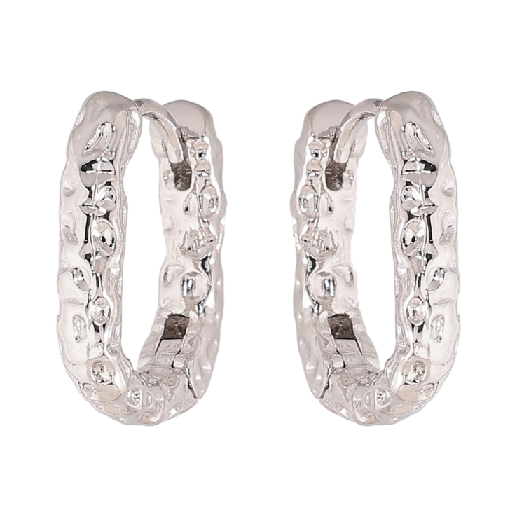 Сережки Xuping колір Родій колечка "Декоративний візерунок" фото №19