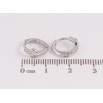 Сережки Xuping колір Родій колечка "Сердечка" фото №2
