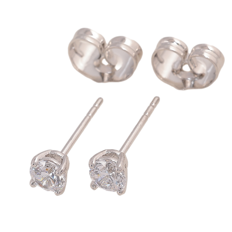 Серьги Xuping цвет Родий пусеты "Кристаллы в 4-х крапановой оправе" ø 4мм фото №5 Серьги Xuping цвет Родий пусеты "Кристаллы в 4-х крапановой оправе" ø 4мм фото №5