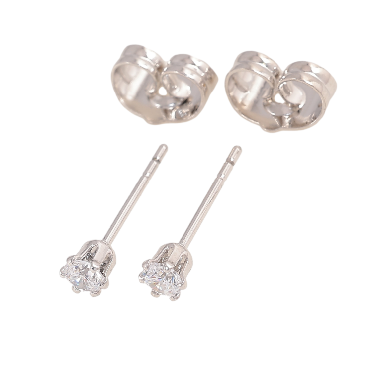 Сережки Xuping колір Родій пусети "Кристали в 6-ти крапановій оправі" ø 3мм фото №19 Сережки Xuping колір Родій пусети "Кристали в 6-ти крапановій оправі" ø 3мм фото №19