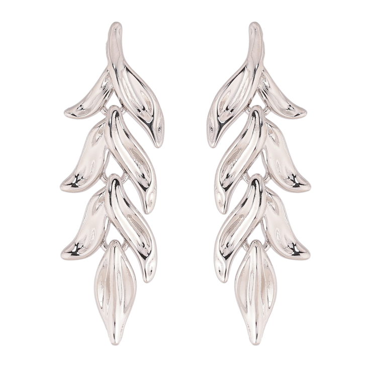 Сережки Xuping колір Родій пусети "Підвіски гілочки" фото №23