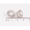 Серьги Xuping цвет Родий с кристаллами Swarovski английский замок "Узор с кристаллами Clear" фото №2 Серьги Xuping цвет Родий с кристаллами Swarovski английский замок "Узор с кристаллами Clear" фото №2