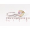 Сережки Xuping колір Родій з кристалами Swarovski французький замок "Серця Vitrail Light" фото №3