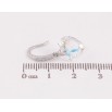 Сережки Xuping колір Родій з кристалами Swarovski французький замок "Кристальні серця Shimmer" фото №2 Сережки Xuping колір Родій з кристалами Swarovski французький замок "Кристальні серця Shimmer" фото №2