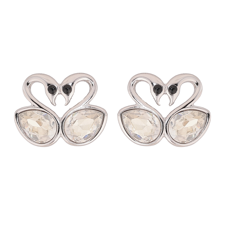 Серьги Xuping цвет Родий с кристаллами Swarovski пусеты "Влюбленные лебеди с кристаллами Clear" фото №23 Серьги Xuping цвет Родий с кристаллами Swarovski пусеты "Влюбленные лебеди с кристаллами Clear" фото №23