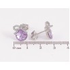 Серьги Xuping цвет Родий с кристаллами Swarovski пусеты "Кристаллы Tanzanite с бантами" фото №2 Серьги Xuping цвет Родий с кристаллами Swarovski пусеты "Кристаллы Tanzanite с бантами" фото №2