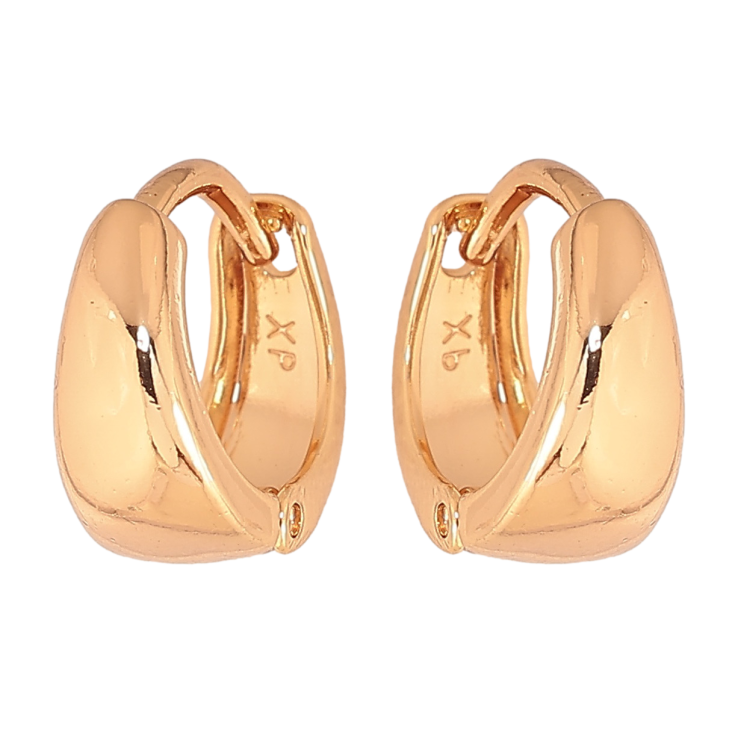 Серьги Xuping цвет позолота 18К колечки классика ø 12мм фото №18