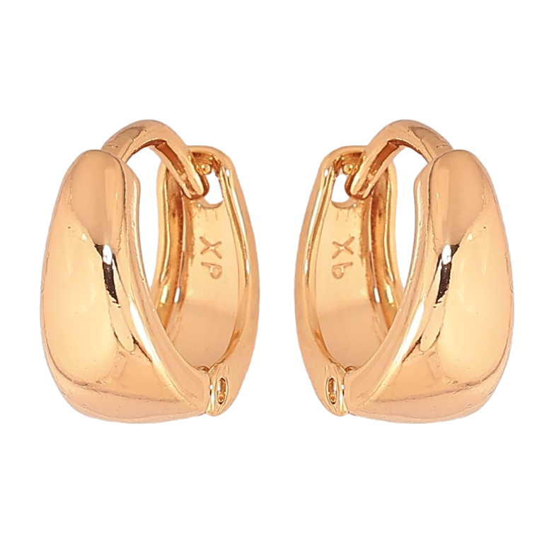 Сережки Xuping колір позолота 18К колечка класика ø 12мм фото №1