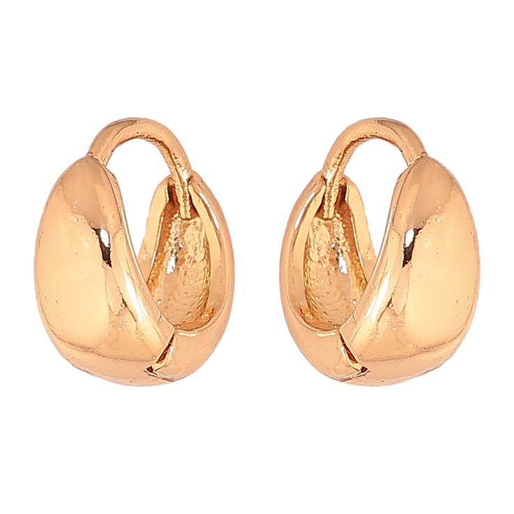 Серьги Xuping цвет позолота 18К колечки классика ø 12мм фото №19