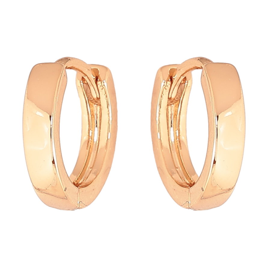 Серьги Xuping цвет позолота 18К колечки классика , шир. 3мм ø 13мм фото №1