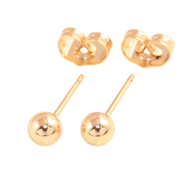 Сережки Xuping колір позолота 18К пусети кульки ø 5мм фото №25 Сережки Xuping колір позолота 18К пусети кульки ø 5мм фото №25