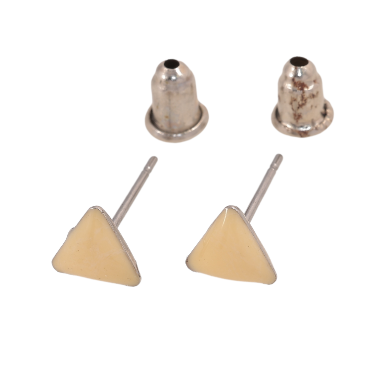 Сережки пусети "Трикутники" 6х6мм фото №21