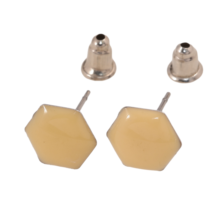 Сережки пусети "Шестикутники" фото №20