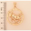 Кулон Fallon Позолота 18K "Знак Зодиака Телец" для цепочки до 6мм фото №2