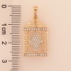 Кулон Xuping Позолота 18K "Декоративная подвеска с меандровым орнаментом и кристаллами" для цепочки до 5мм фото №3 Кулон Xuping Позолота 18K "Декоративная подвеска с меандровым орнаментом и кристаллами" для цепочки до 5мм фото №3