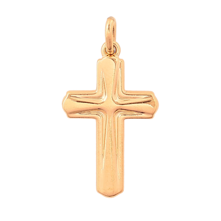Кулон Xuping цвет Позолота 18K "Декоративный Крест" для цепочки до 2мм - Фото 7