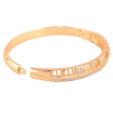 Браслет Xuping цвет Позолота 18K "Декоративный орнамент с вырезами и дорожкой кристаллов" ø 6см фото №4 Браслет Xuping цвет Позолота 18K "Декоративный орнамент с вырезами и дорожкой кристаллов" ø 6см фото №4